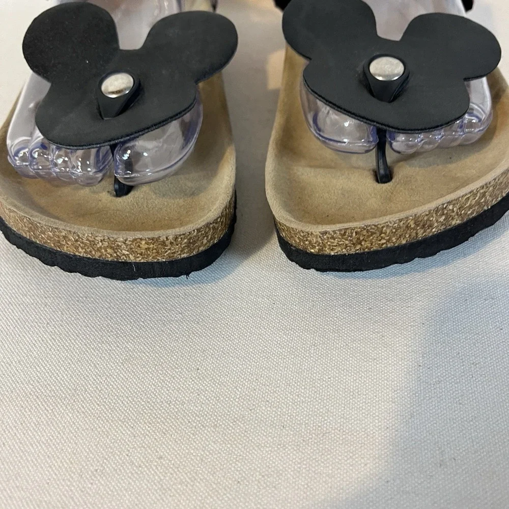 Mickey Minnie‎ Thong Sandals Cork 10.5 Adjustable